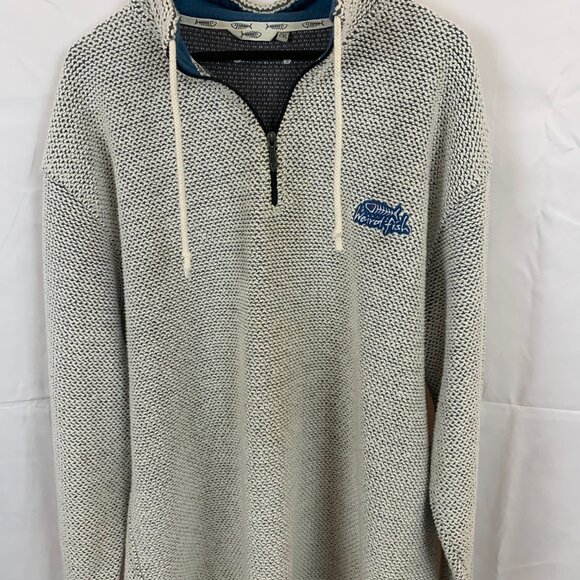 Weird Fish Heavy “Cruiser” 1/4 Zip Macaroni Winter Sweatshirt. - Picture 3 of 14